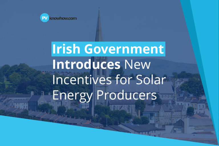 Irish Government Introduces New Incentives for Solar Energy Producers