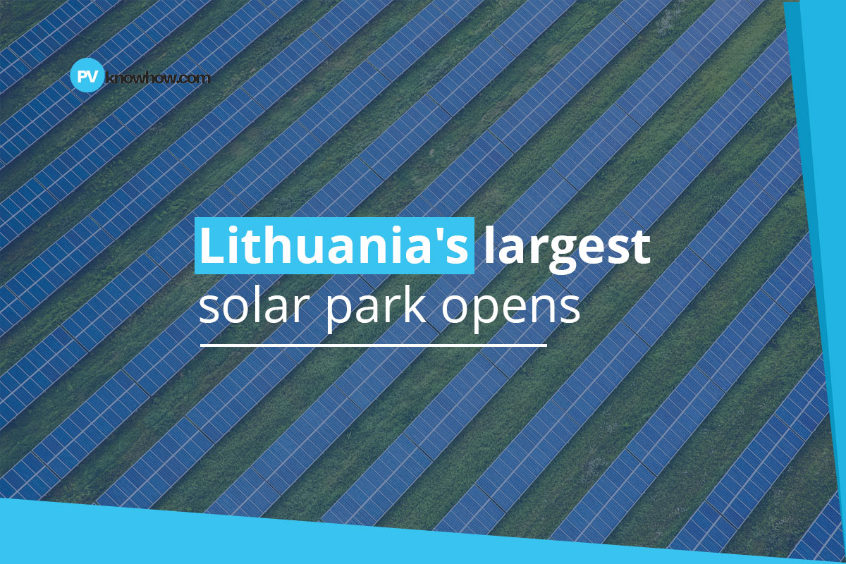 Lithuania’s Largest Solar Park Opens