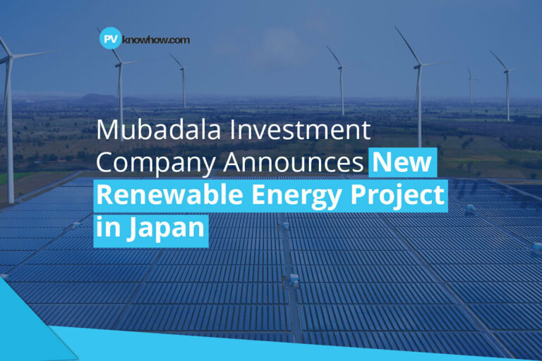 New Investment by Mubadala in Japan’s Renewable Energy Market