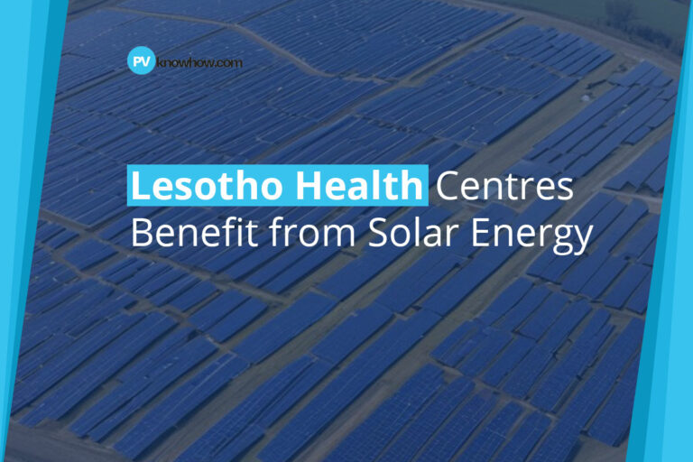 Lesotho Health Centres Benefit from Solar Energy