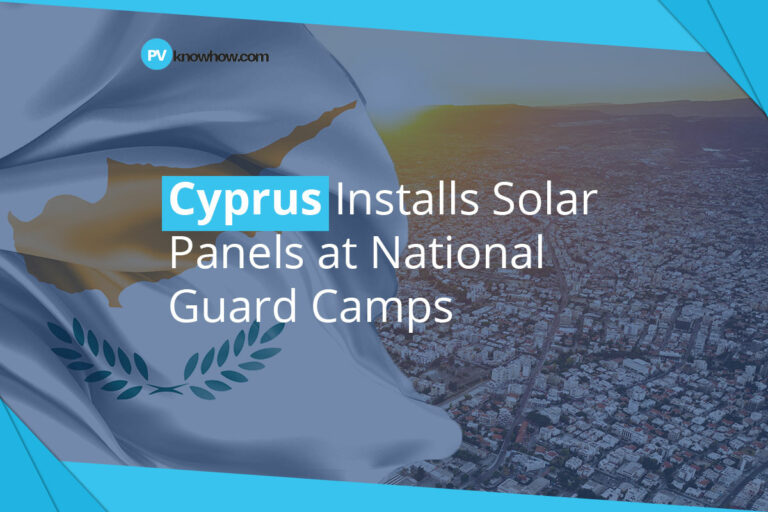 Cyprus Installs Solar Panels at National Guard Camps