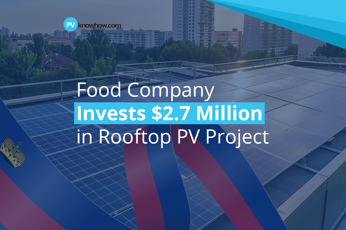 Food Company Invests $2.7 Million in Rooftop PV Project