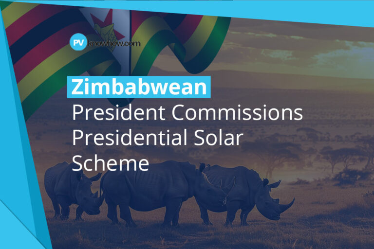 Zimbabwean President Commissions Presidential Solar Scheme