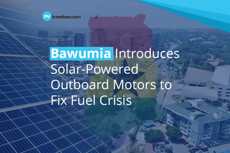 Bawumia Introduces Solar-Powered Outboard Motors to Fix Fuel Crisis