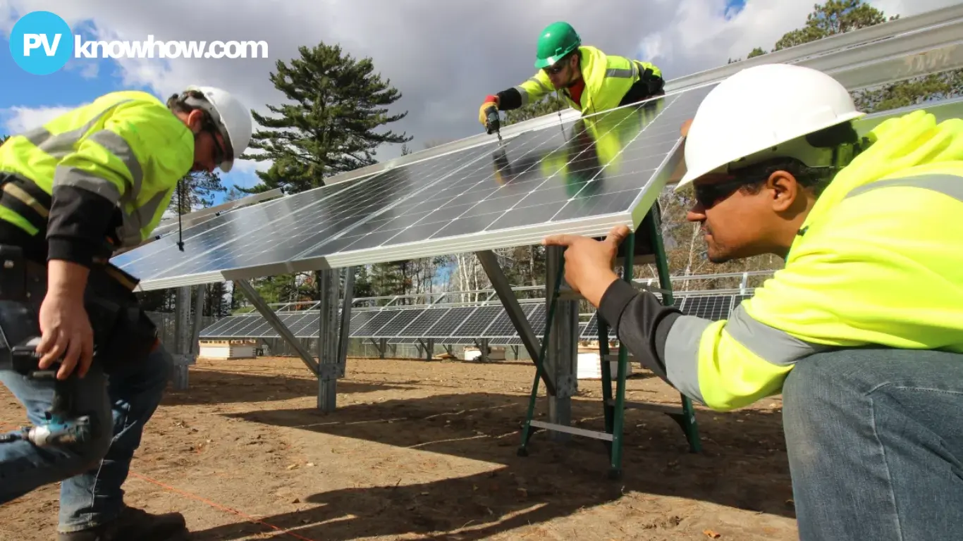 large-scale solar farm in development