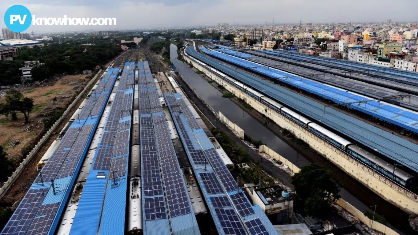 solar panels railway land