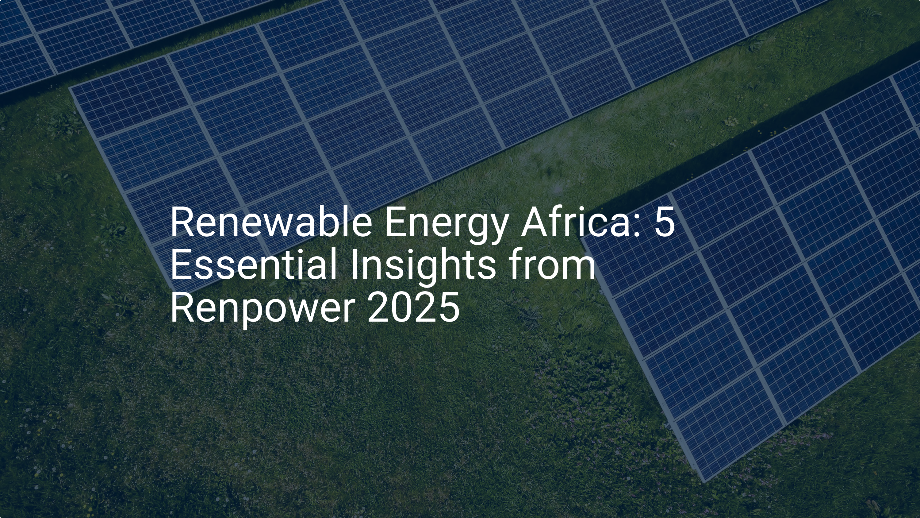 Renewable Energy Africa: 5 Essential Insights from Renpower 2025