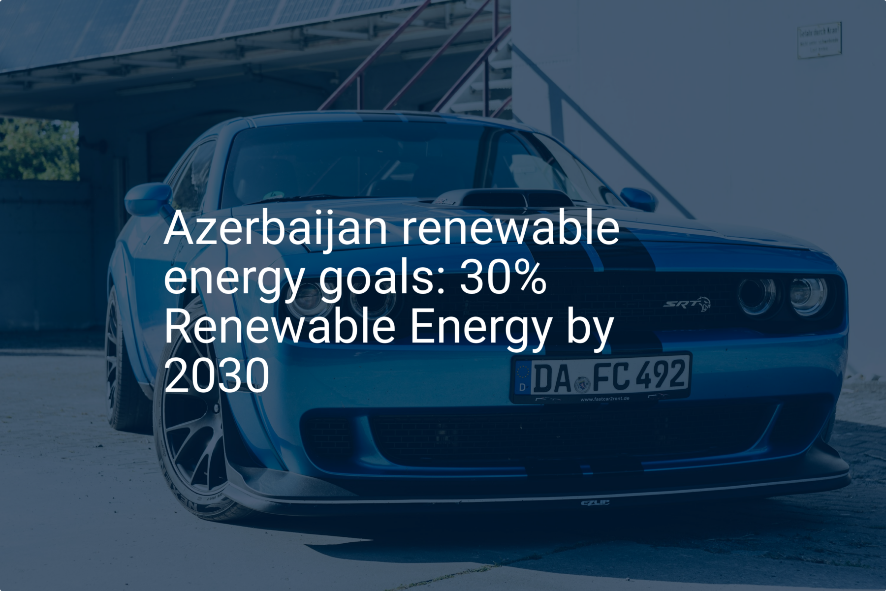 Azerbaijan renewable energy goals: 30% Renewable Energy by 2030