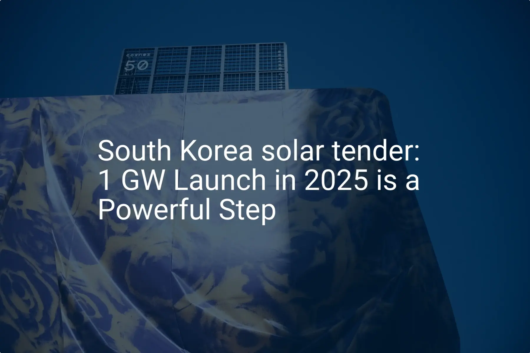 South Korea solar tender: 1 GW Launch in 2025 is a Powerful Step