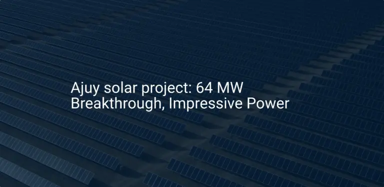 Ajuy solar project: 64 MW Breakthrough, Impressive Power