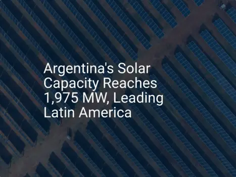 Argentina solar capacity Reaches 1,975 MW: A Stunning Achievement