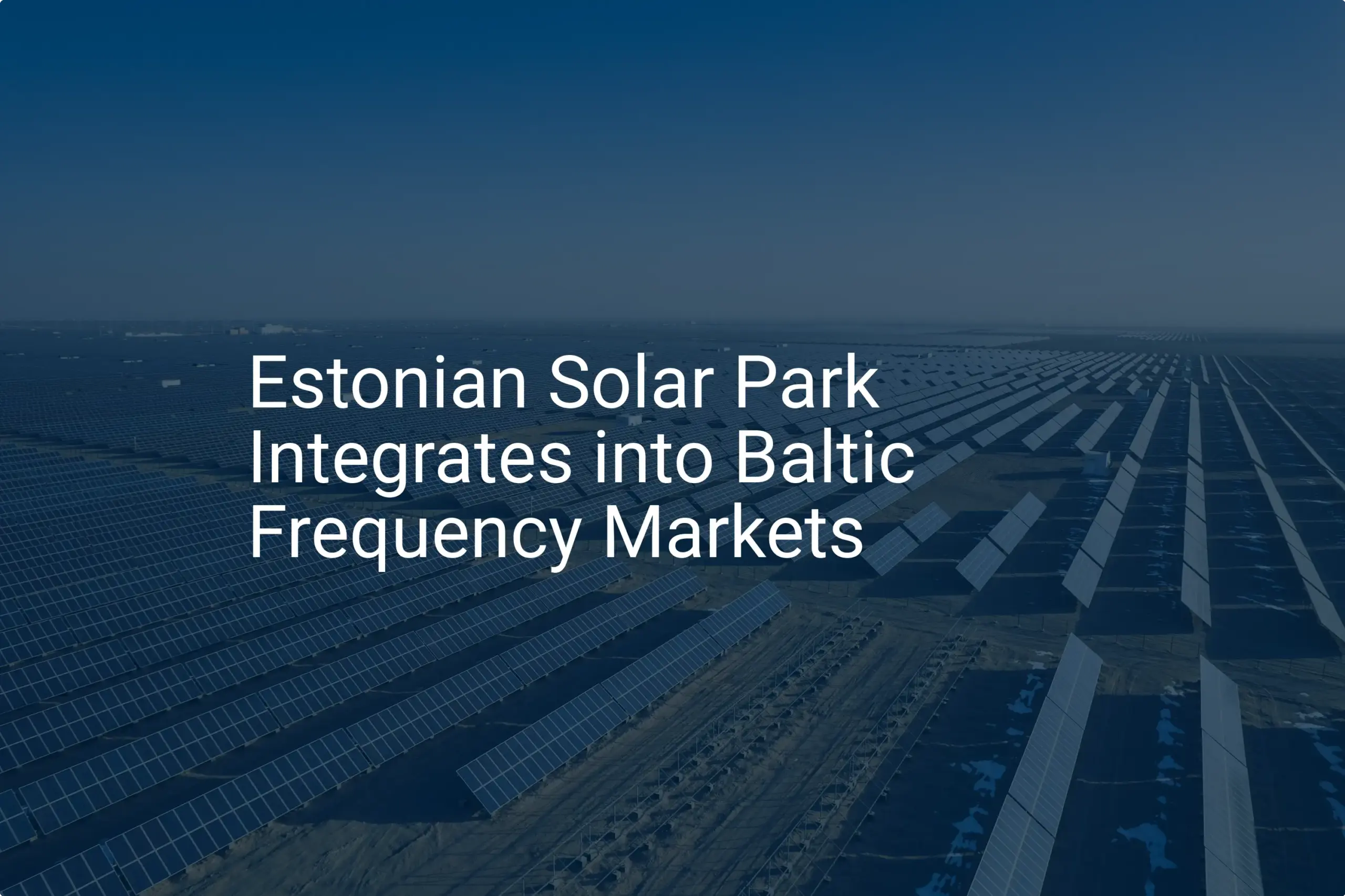 Estonian Solar Park Achieves 1 Incredible Milestone in 2024