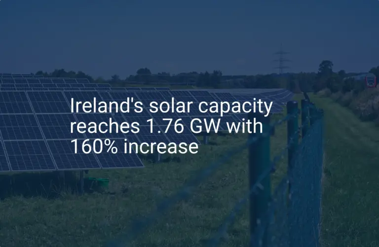 Ireland solar capacity Reaches 1.76 GW: An Impressive 160% Surge