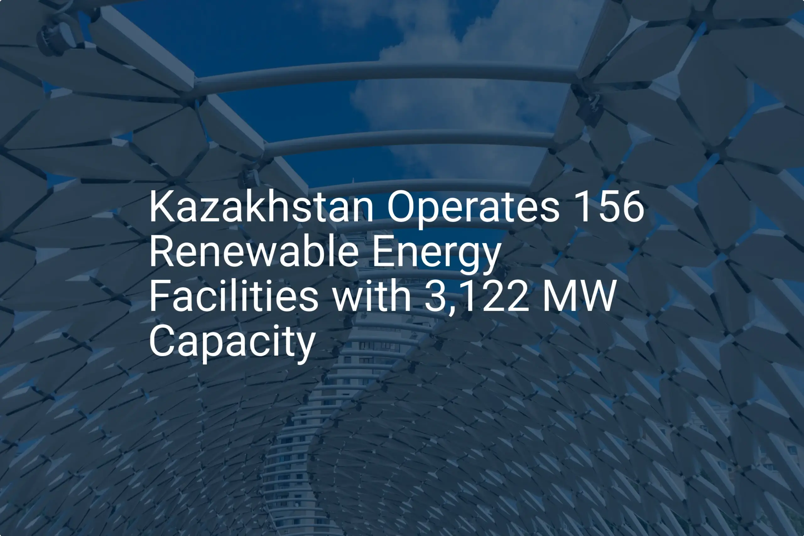 Kazakhstan renewable energy: 156 Facilities with 3,800 MW Capacity