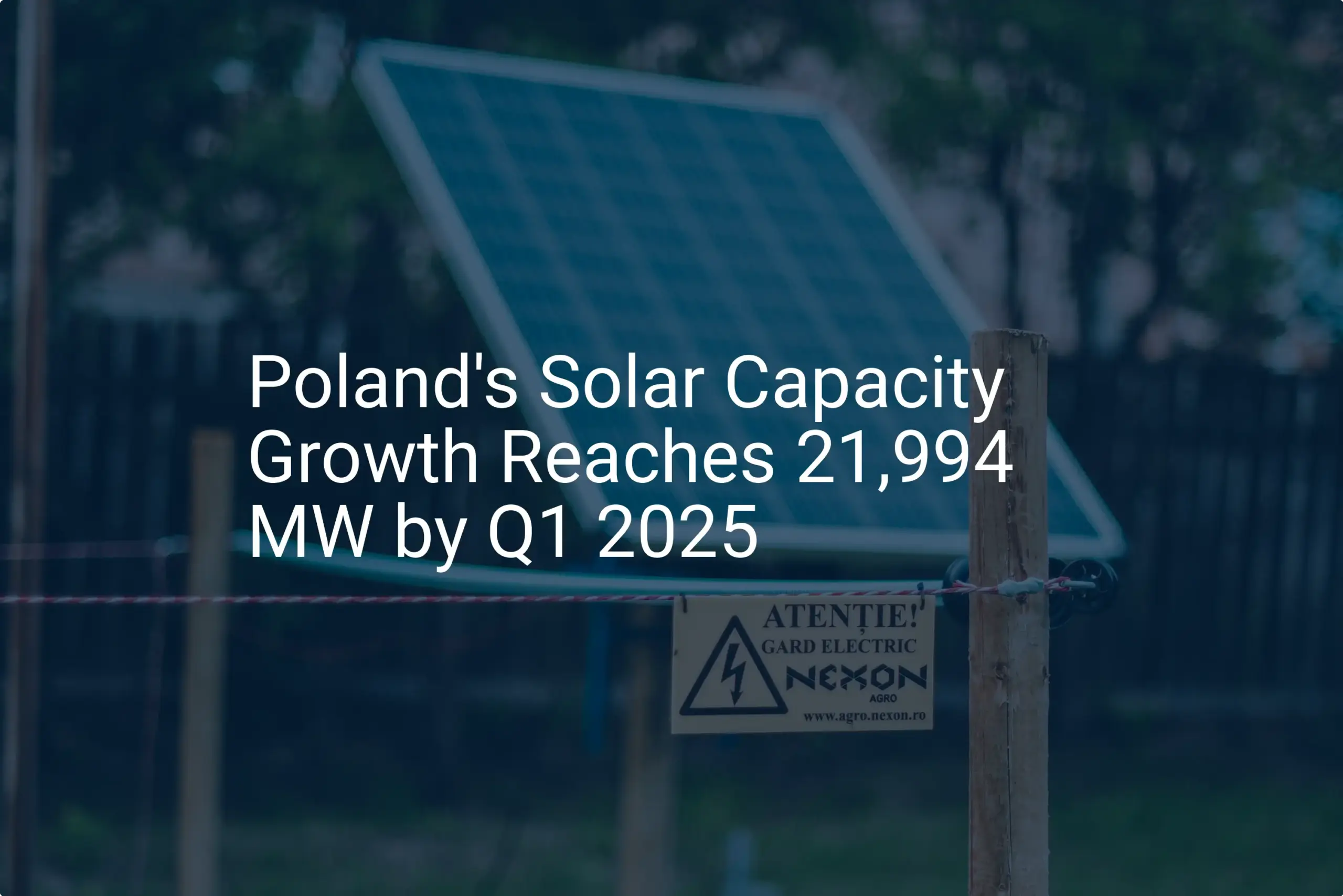 Poland solar capacity Reaches 21,994 MW by 2025: Stunning Growth