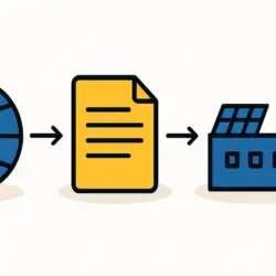 The concept of foreign investment in the solar energy sector.