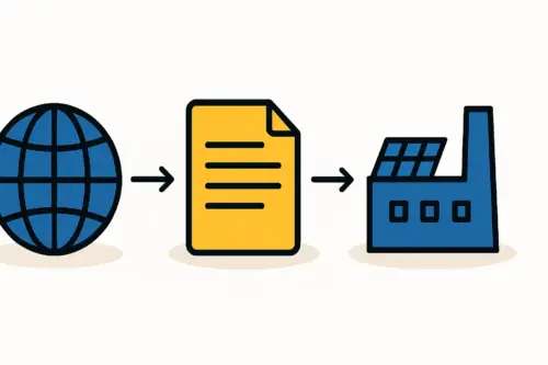 The concept of foreign investment in the solar energy sector.