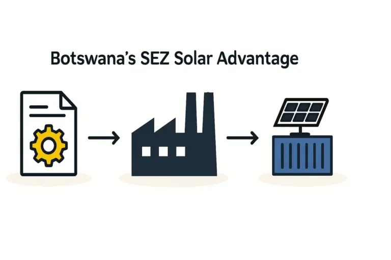Leveraging Botswana's Special Economic Zones for Solar Manufacturing.