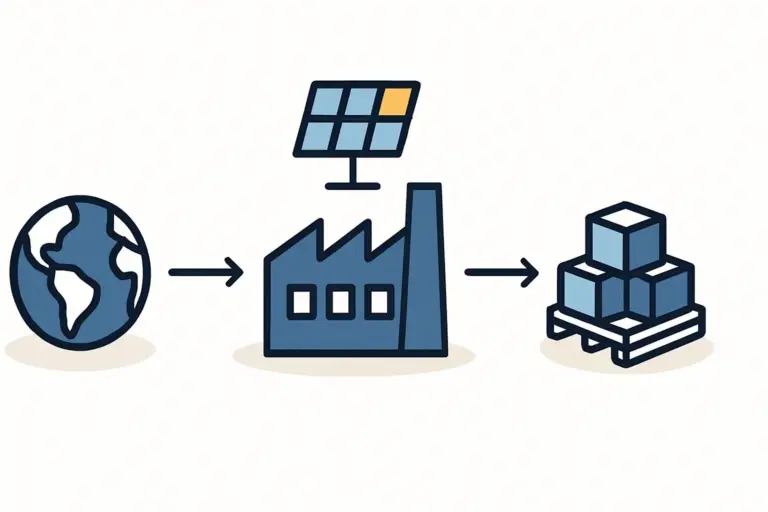Managing inbound logistics and sourcing for solar production in Benin