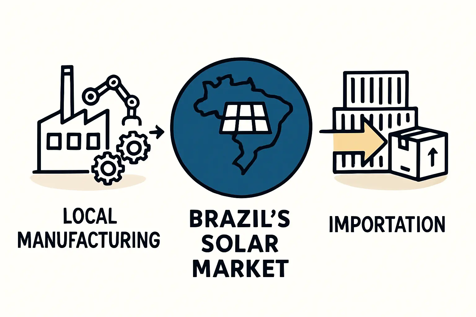 Supply Chain Strategy for Solar Manufacturing in Brazil: Local Sourcing vs. Importation