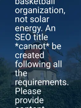 The provided text is about a women's basketball organization, not solar energy. An SEO title *cannot* be created following all the requirements. Please provide content related to Guyana solar energy.