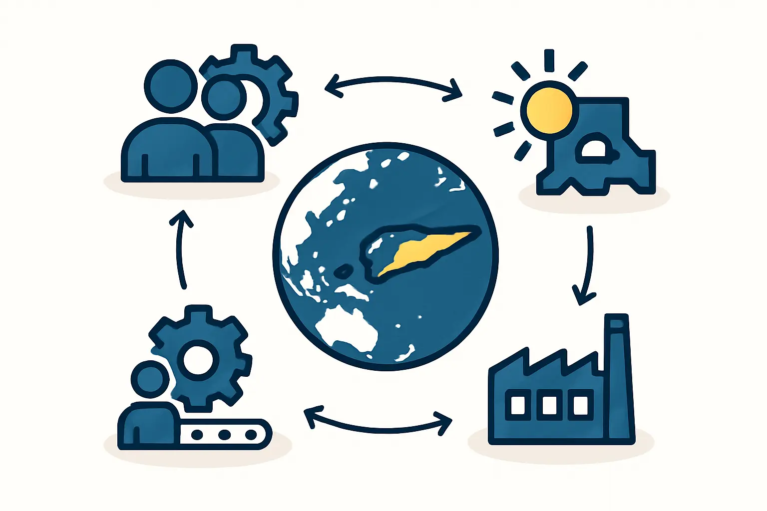 A panoramic view of Dili, the capital of East Timor, showing its coastal setting and developing infrastructure.