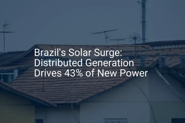 Brazil solar power: Stunning 43% Surge in New Energy