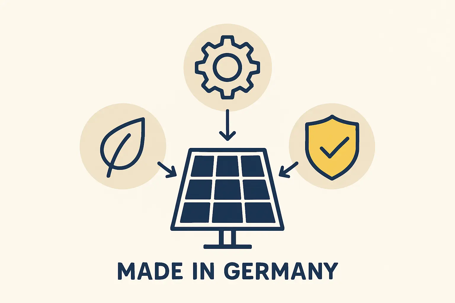 A modern, automated solar module production line in Germany, showcasing robotics and cleanroom conditions.