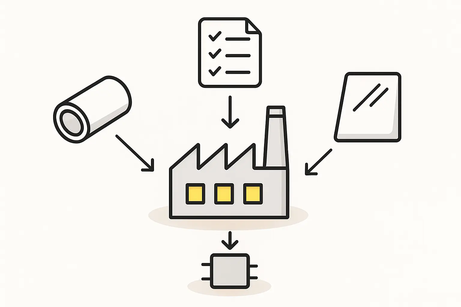 A close-up of a solar panel junction box, possibly with an injection molding machine in the background.