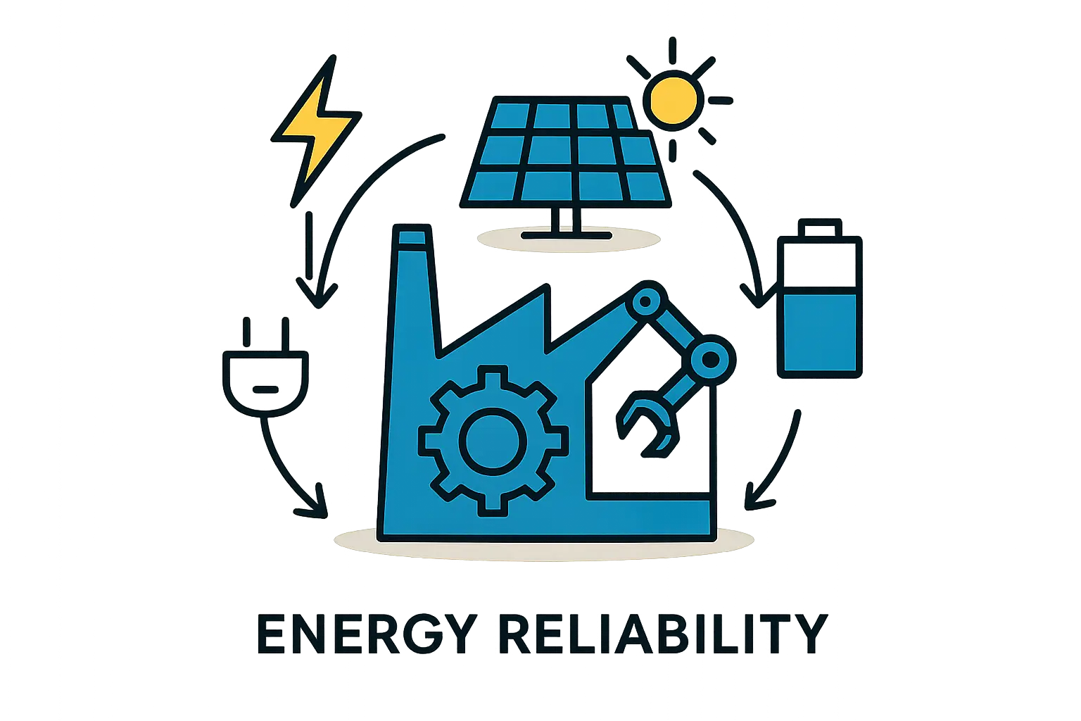 Sensitive equipment like laminators and stringers requires a stable power supply to prevent costly production errors and equipment damage.