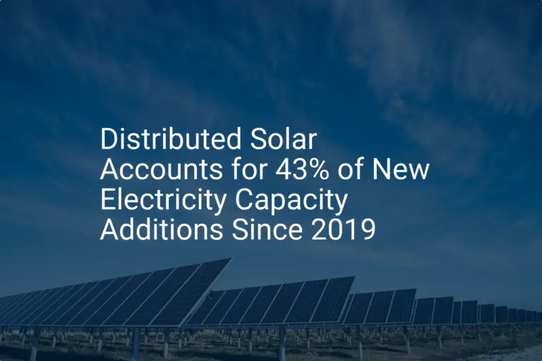 Distributed solar growth: Stunning 43% since 2019