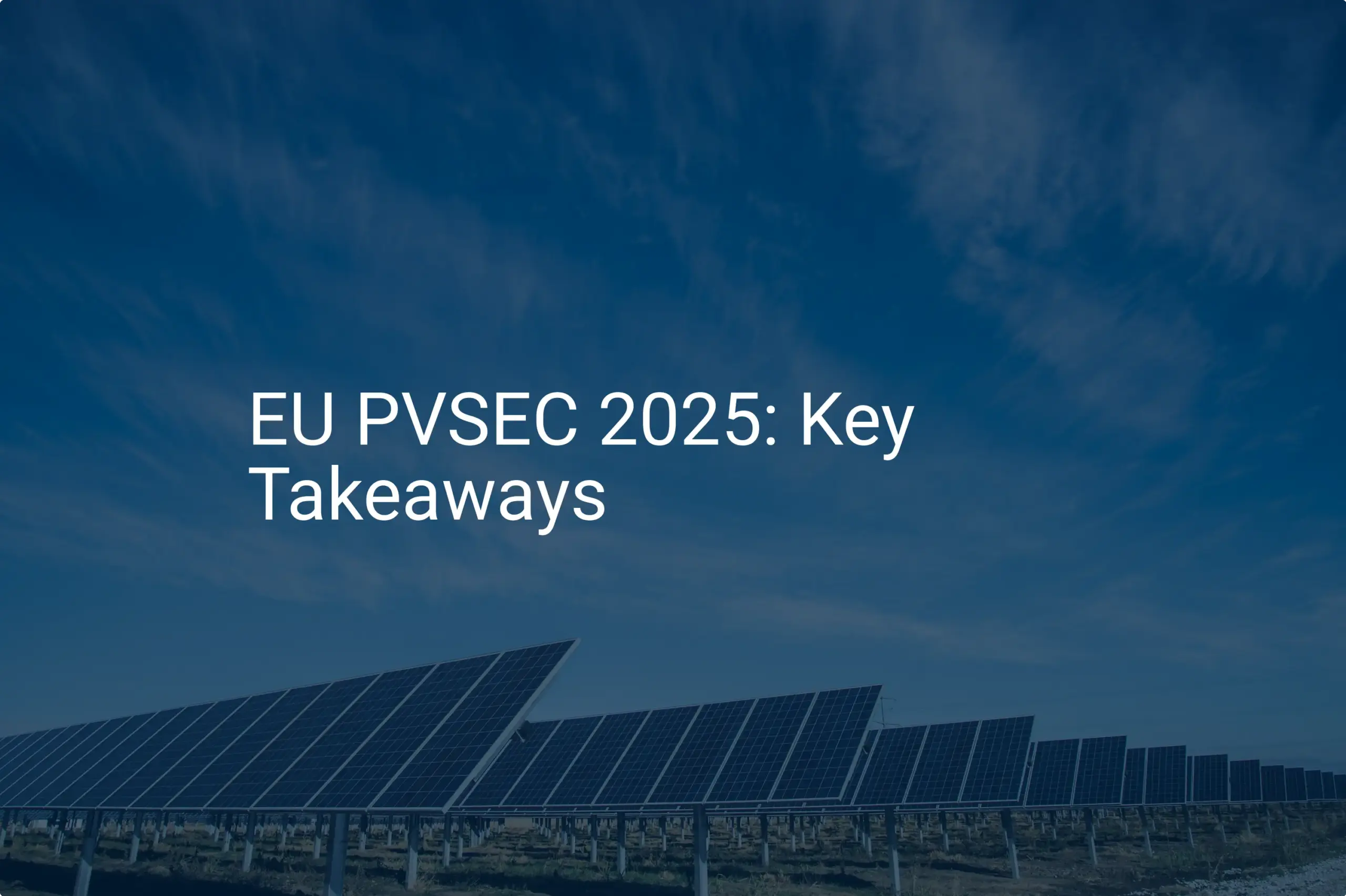 EU PVSEC 2025: Essential Insights & Remarkable Stats