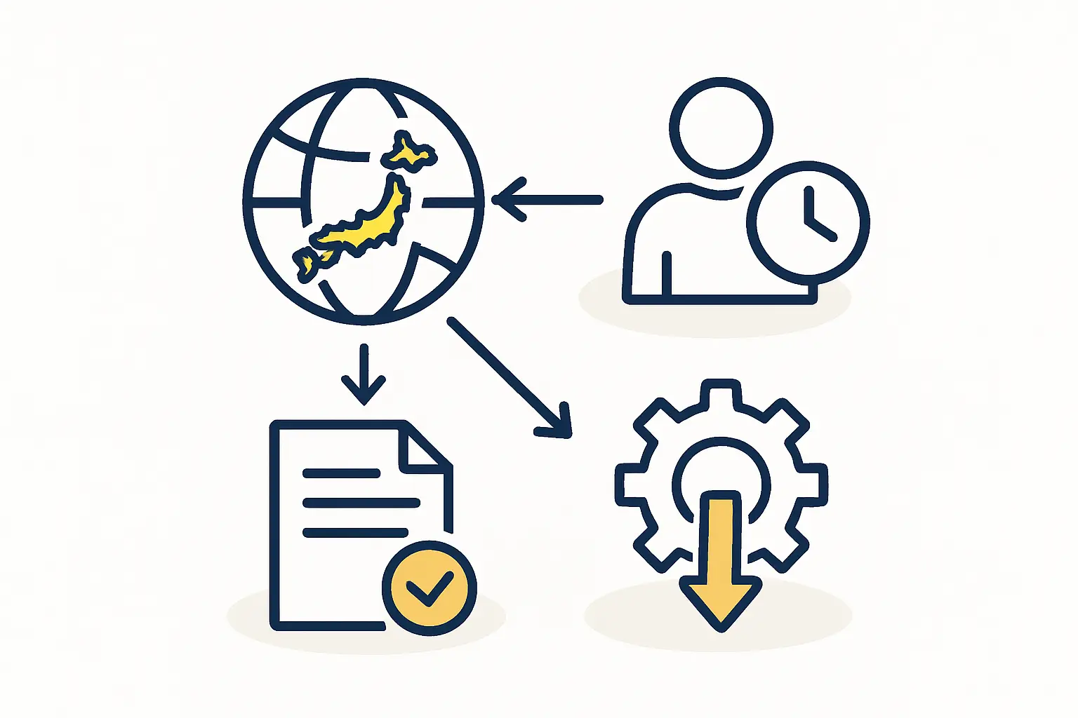 A group of Japanese engineers in a cleanroom environment, collaborating over a technical schematic. Focus on professionalism and teamwork.