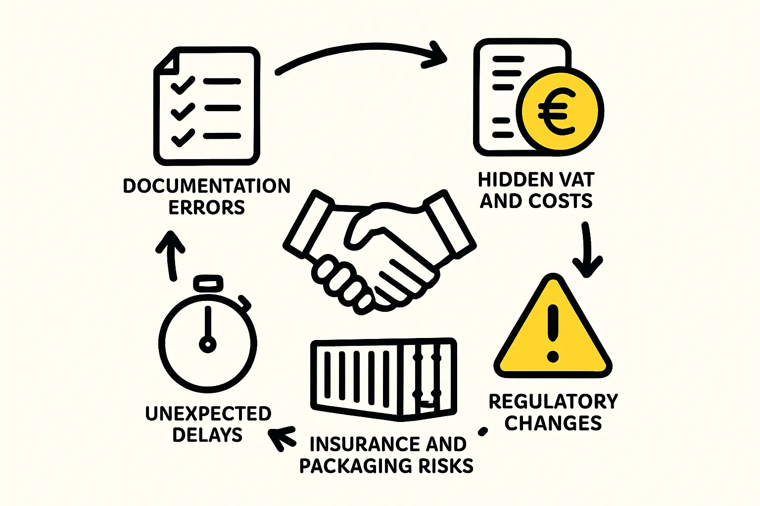 A modern logistics warehouse or intermodal terminal in Hungary, perhaps showing trucks and trains, illustrates this efficiency