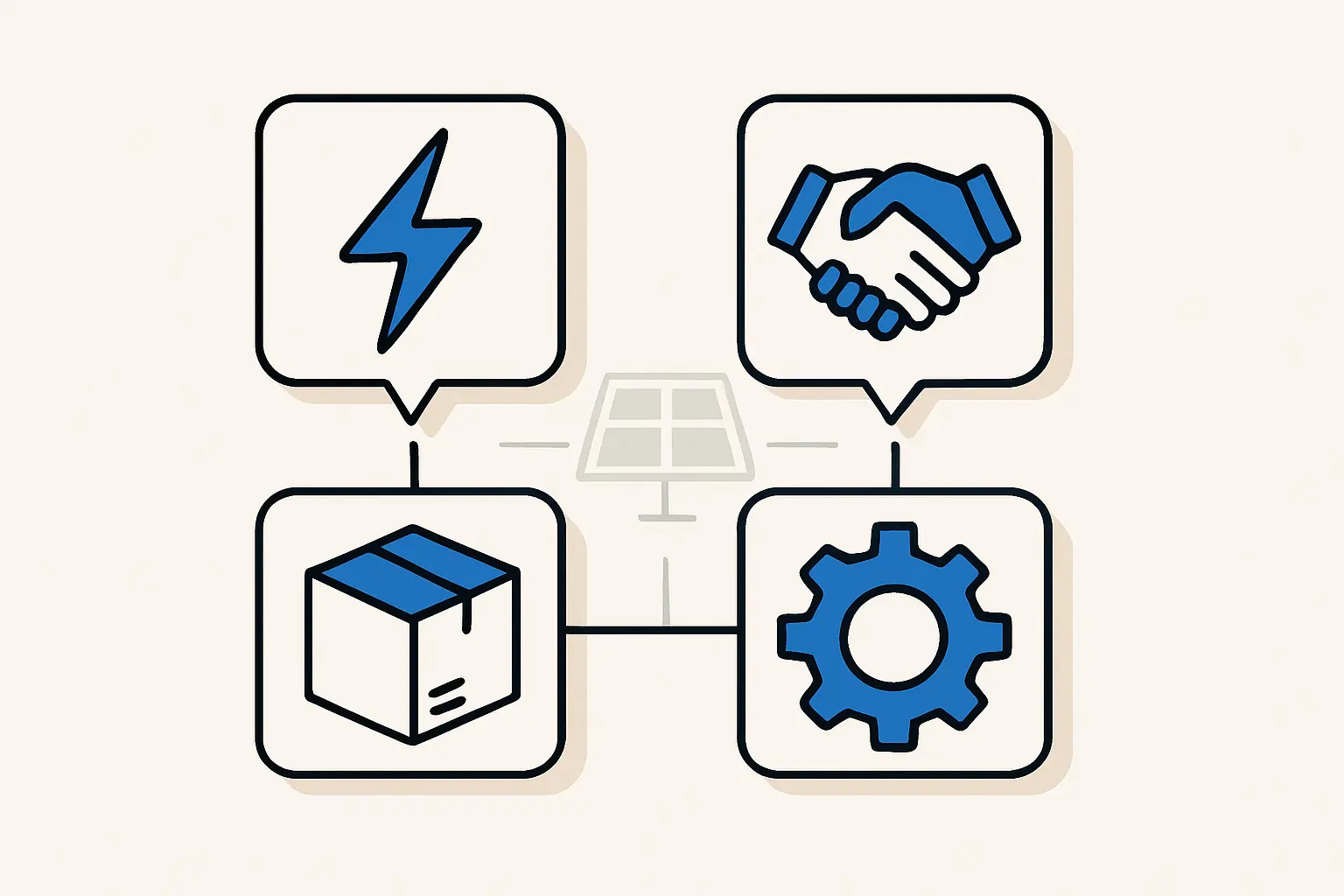 Sunset over modern industrial buildings illustrating efficient infrastructure for <a href=