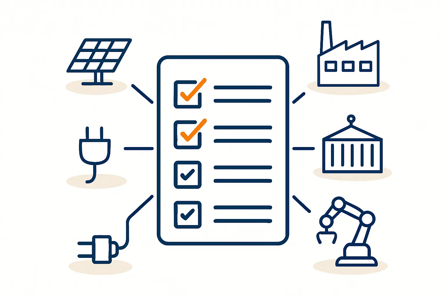 Diagram comparing a standard solar module frame with a reinforced, thicker frame