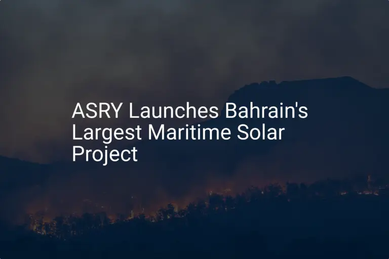 Maritime solar Bahrain: 4.9 MWp Impressive Project Launch