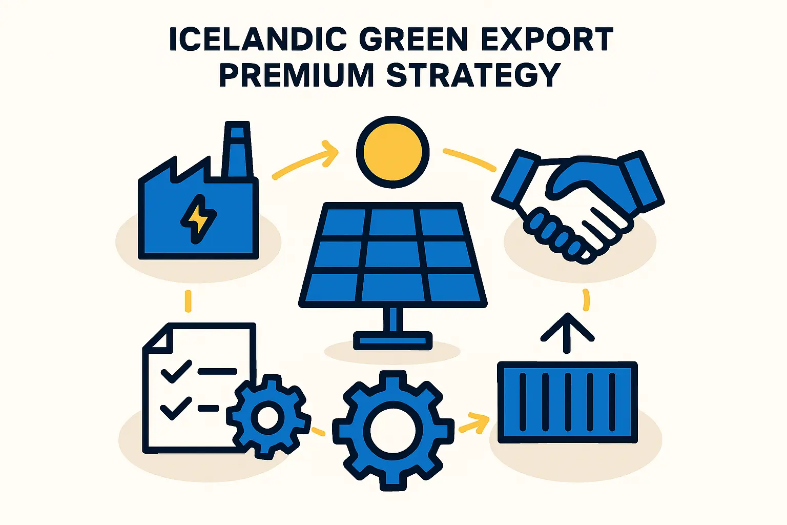 Image related to solar module manufacturing in Iceland.