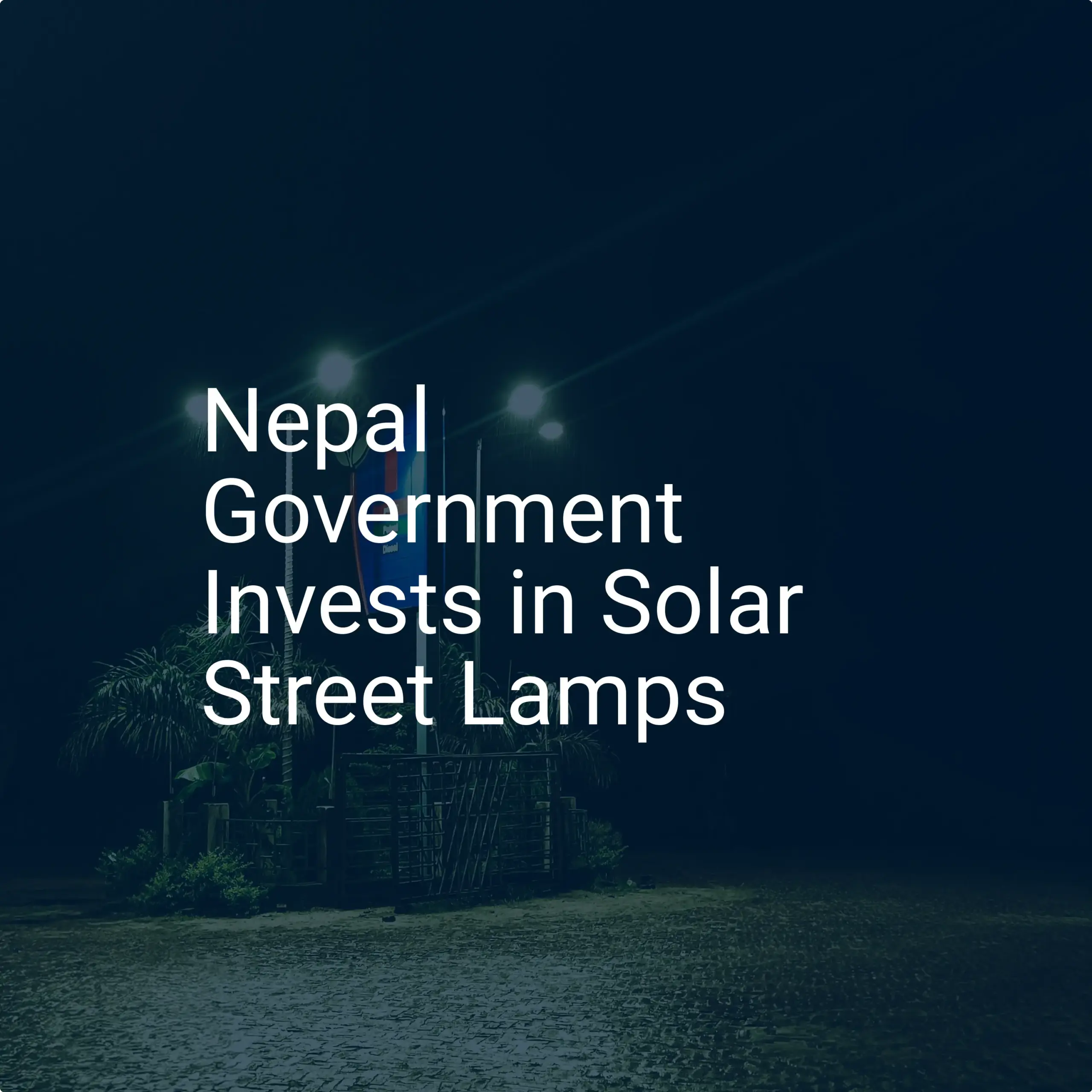 Nepal solar street lamps: Remarkable 2024 investment