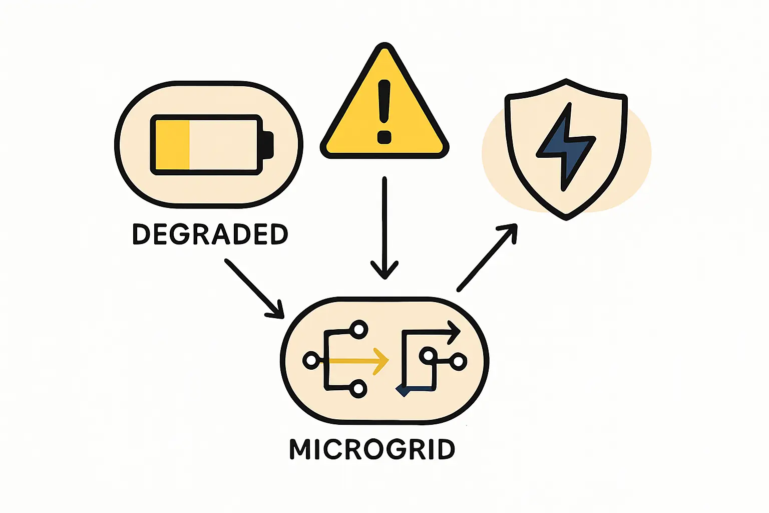 Solar factory microgrid solution diagram