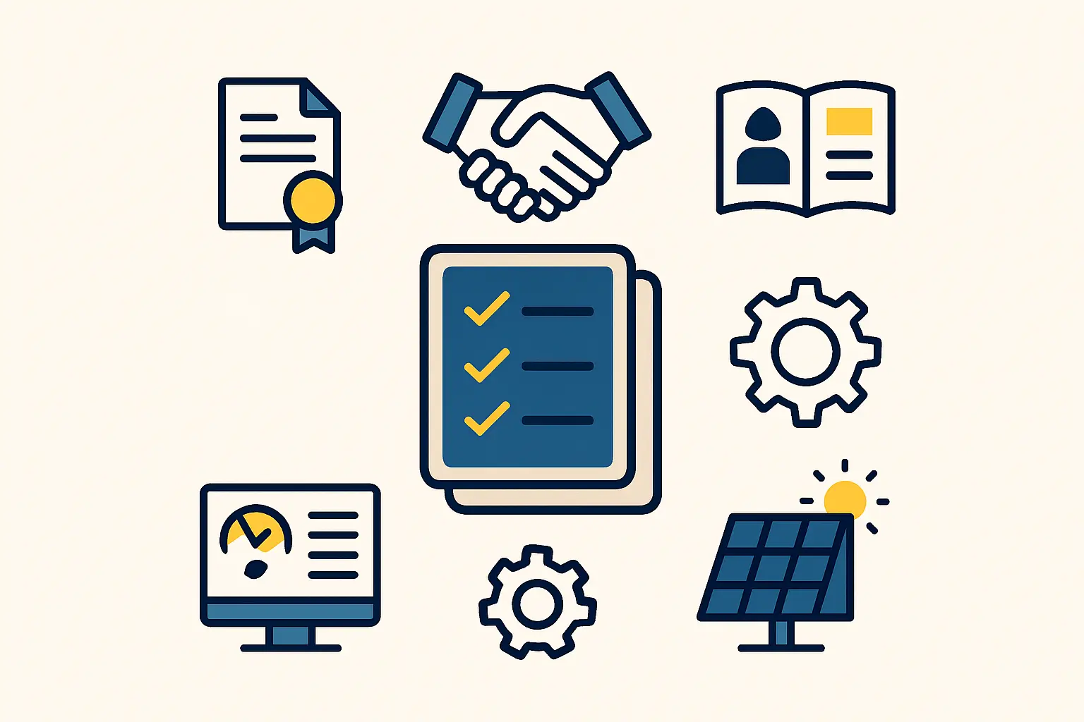 A diverse group of engineers and managers in a meeting, collaborating over technical drawings and a laptop, projecting a professional and forward-thinking company culture.