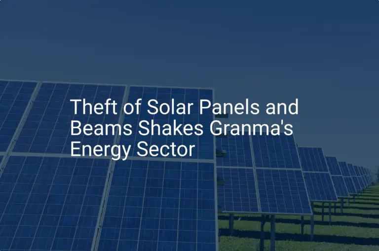 Shocking Solar Panel Theft: 38 Panels Stolen in Manzanillo