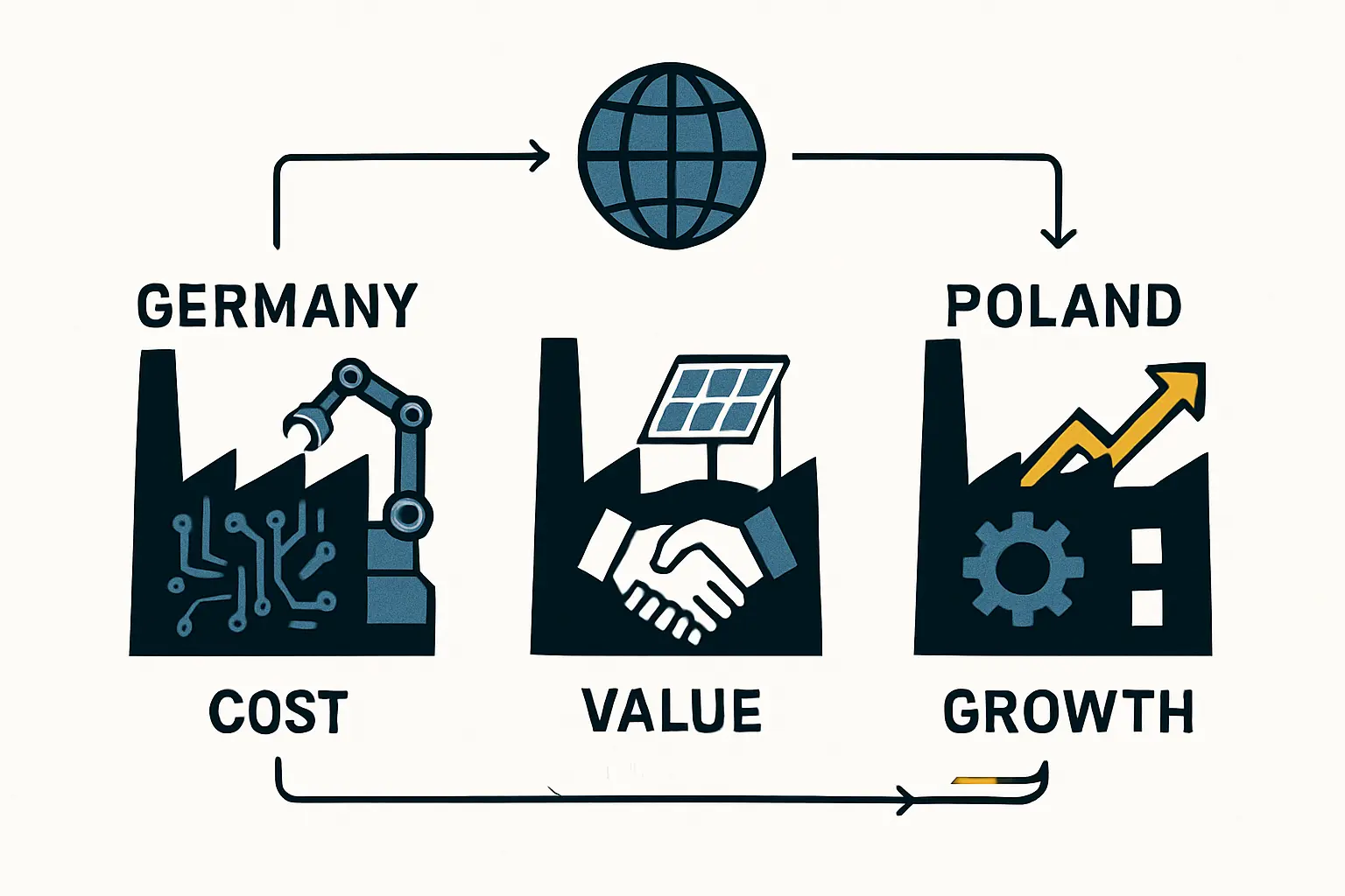Conclusion image related to labor costs and solar factory location decisions.