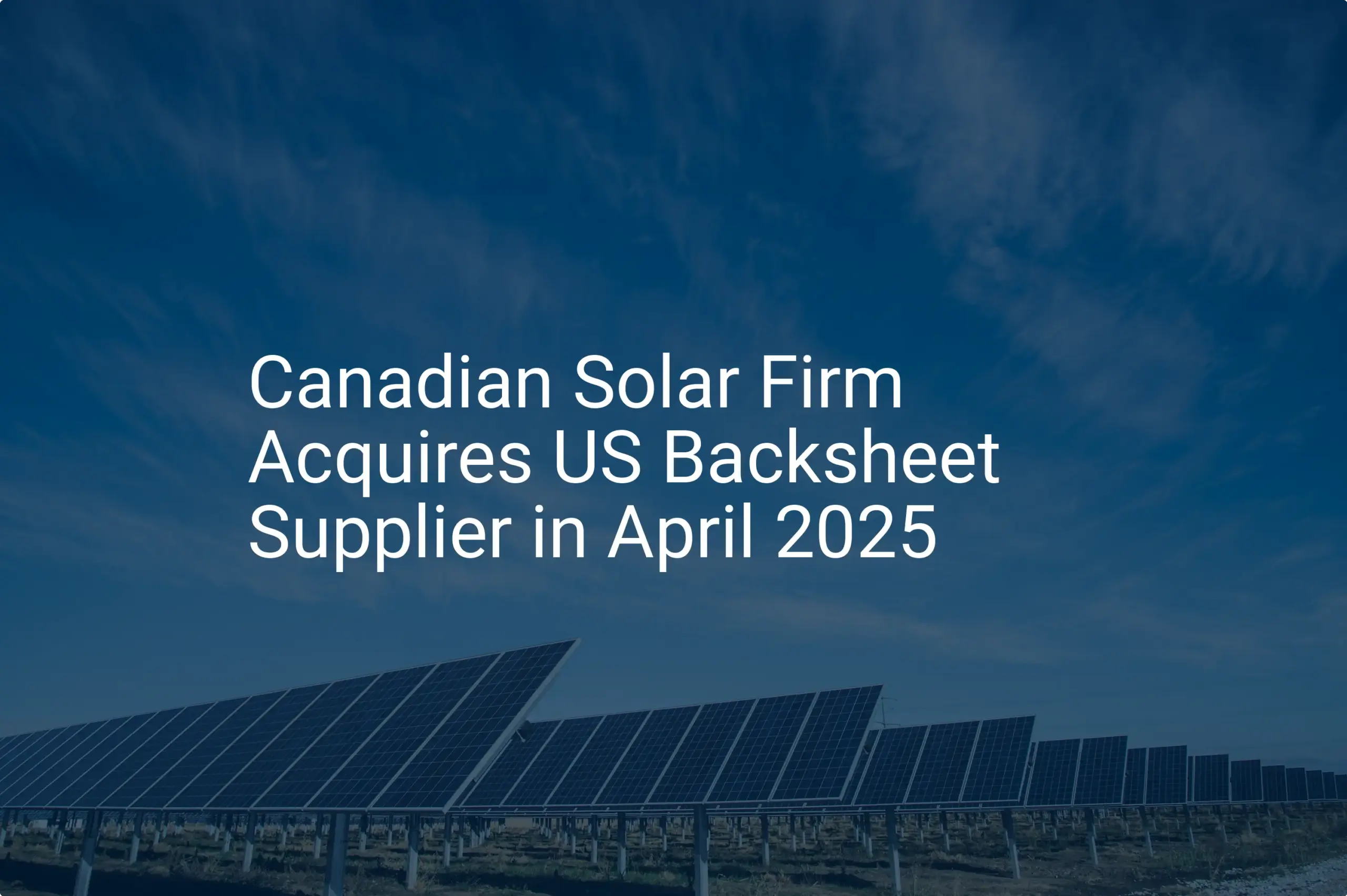 Solar firm acquisition: Unique deal closes in impressive 2025