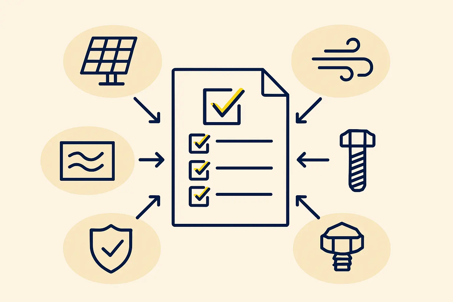 Illustration of a solar module undergoing a mechanical load test in a laboratory setting.