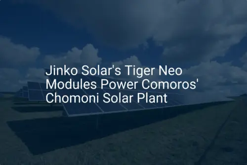 Tiger Neo Modules Power Remarkable 20 MW Chomoni Plant