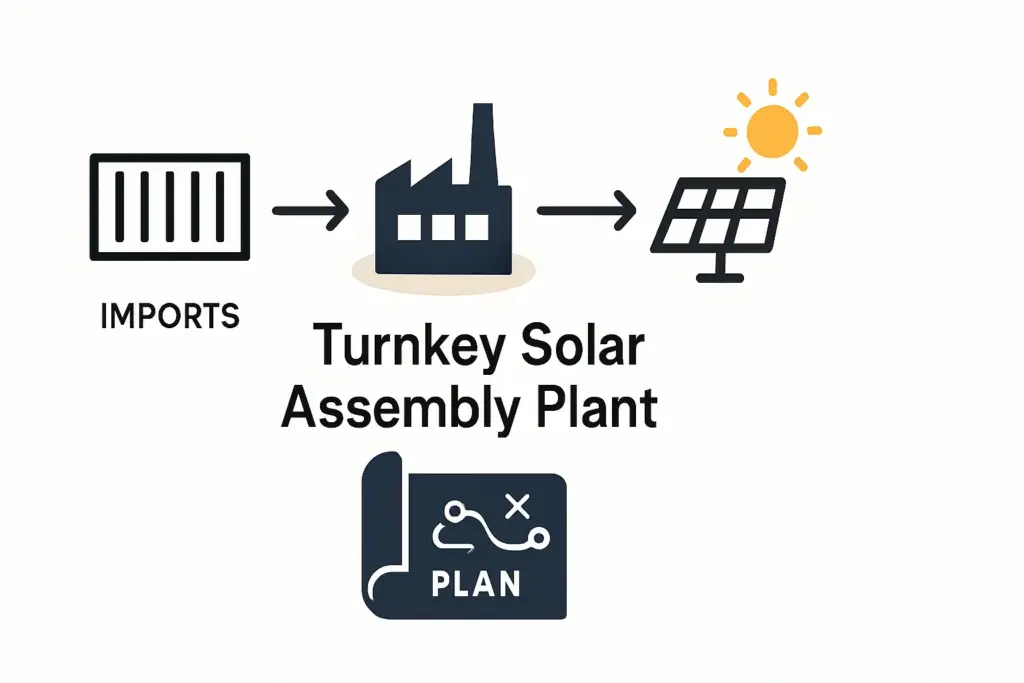 Blueprintfora20MWSolarModuleAssemblyPlantinLebanon