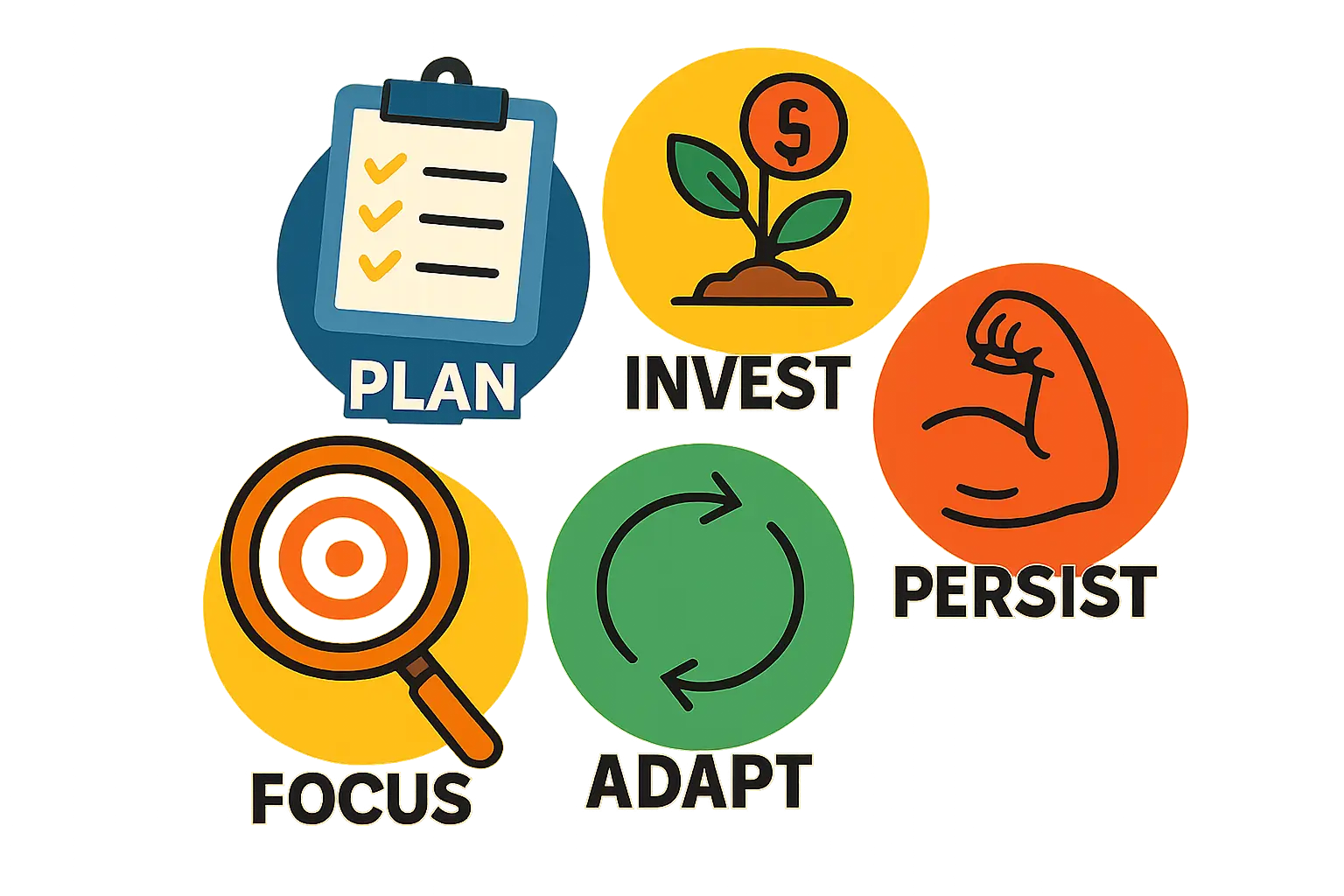 A flowchart showing the key stages of setting up a solar module factory, from initial business plan to full-scale production, with J.v.G.'s role highlighted at each step.