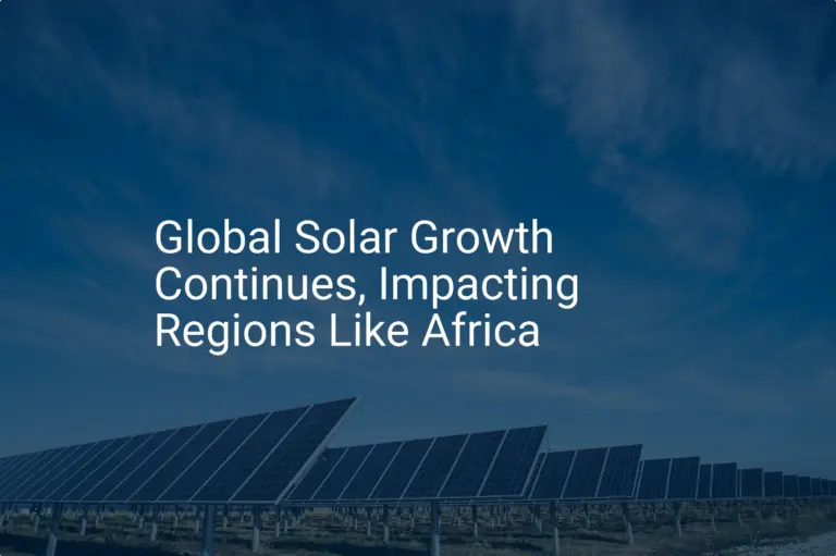 Global solar growth: Remarkable 2024 impact proven in Africa