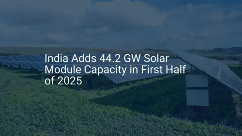 India solar capacity: Stunning 44.2 GW Added in 2025